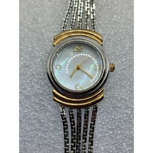 Mother of Pearl Art Deco Watch Gold Silver Women's Ladies MOP Quartz